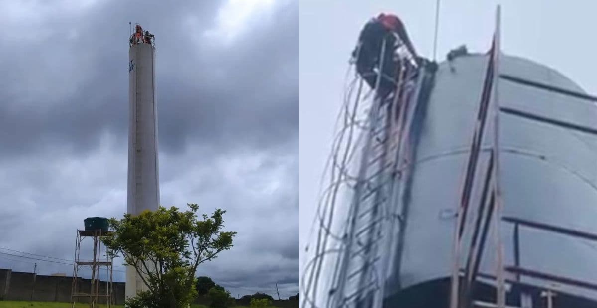 Bombeiros resgatam pintores intoxicados em caixa d’água no Tarumã