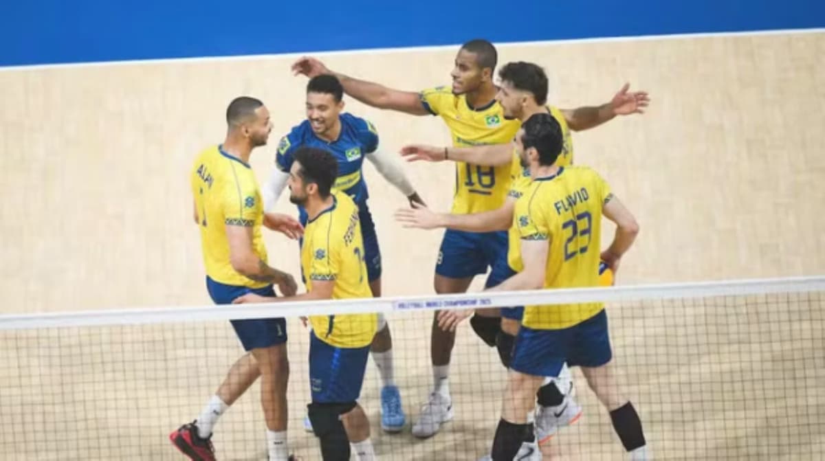 Brasil vence China de virada na estreia do Mundial de Vôlei masculino