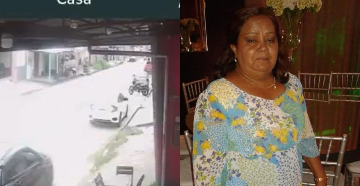 Veja momento de acidente que matou idosa na Cidade Nova