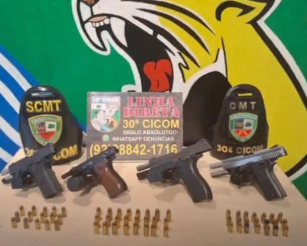 Integrante de facção é preso com quatro pistolas em casa na zona Leste