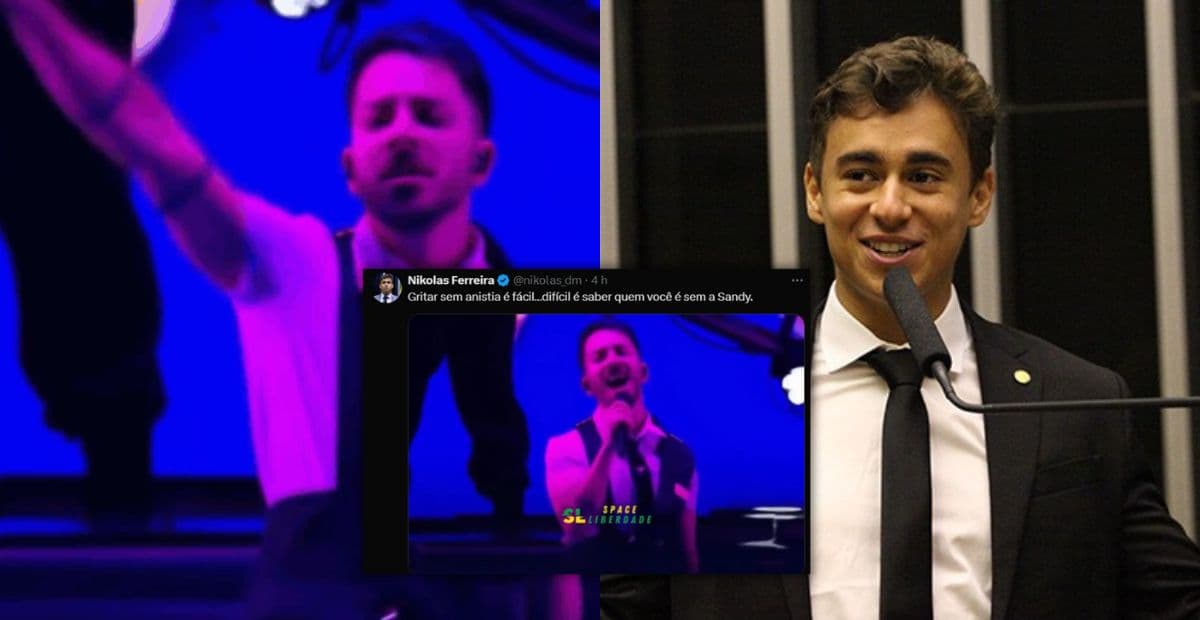 “Quem você é sem a Sandy”: Nikolas provoca Júnior após grito de “anistia é o c@ralh*”