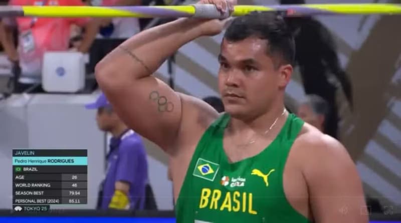 Pedro Nunes é eliminado na semifinal do dardo no Campeonato Mundial de Tóquio