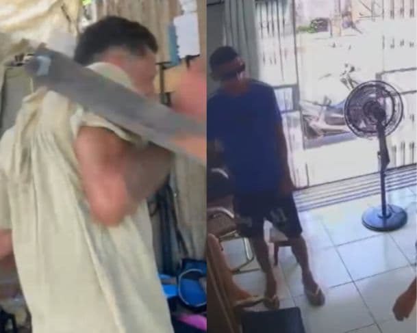 Suspeito recebe “correção” após assalto a salão de beleza em Manaus