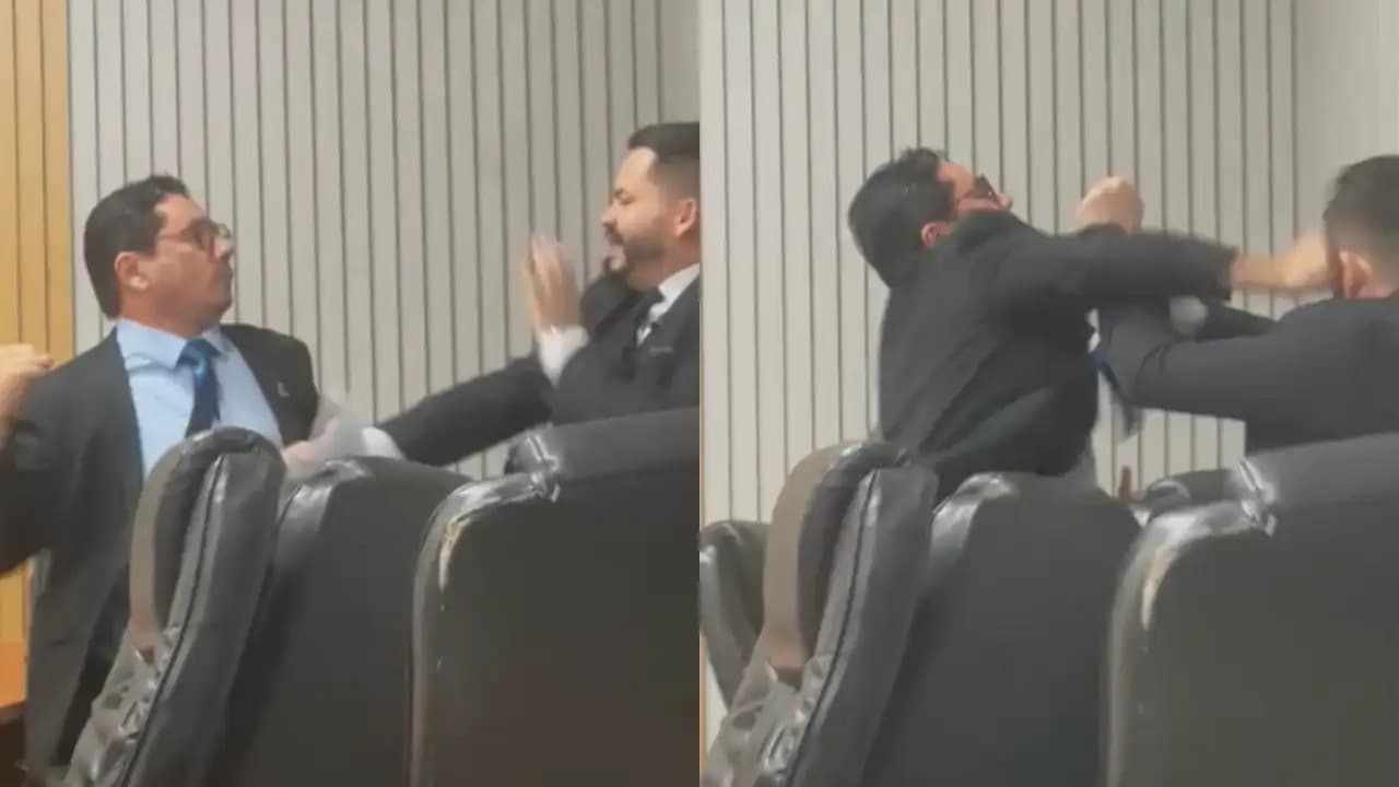 VÍDEO: Briga de vereadores interrompe sessão em Câmara, no Acre