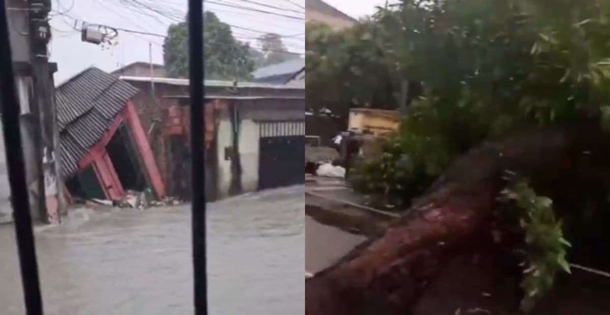 Prefeitura registra 11 ocorrências após fortes chuvas em Manaus nesta terça (14)