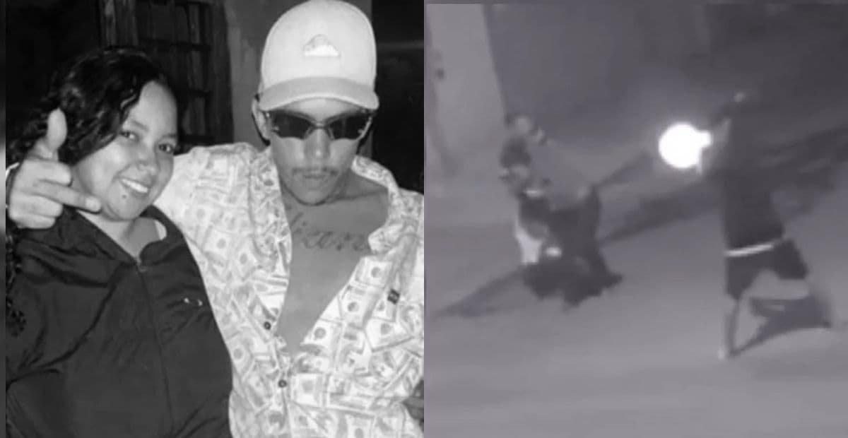 Veja momento em que casal é executado enquanto caminhava na rua