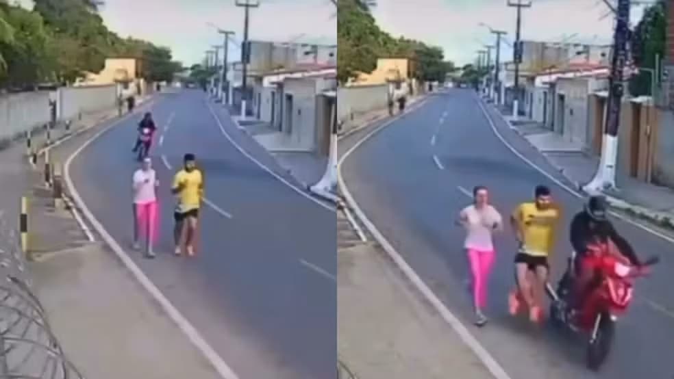 VÍDEO: Motociclista atropela homem e foge sem prestar socorro, no Ceará