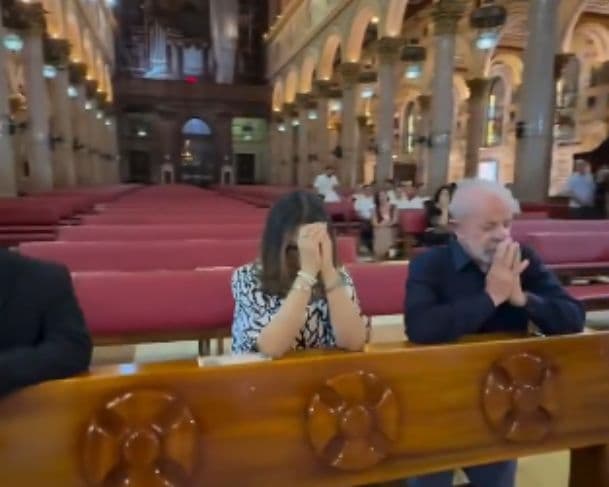 Lula vai à missa agradecer ‘pela proteção’ após pane em avião da FAB