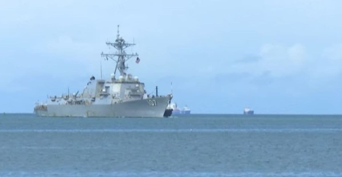 Navio de guerra dos EUA chega a Trinidad e Tobago