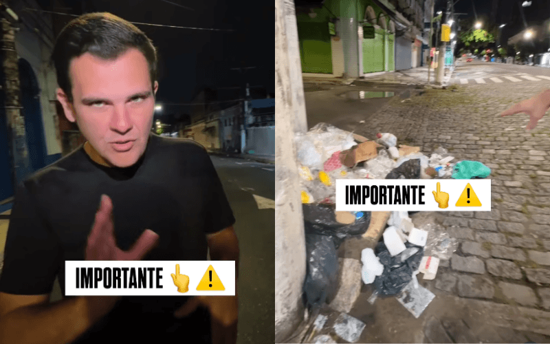 Renato Jr mostra ruas após limpeza e desobstrução de bueiros no Centro de Manaus