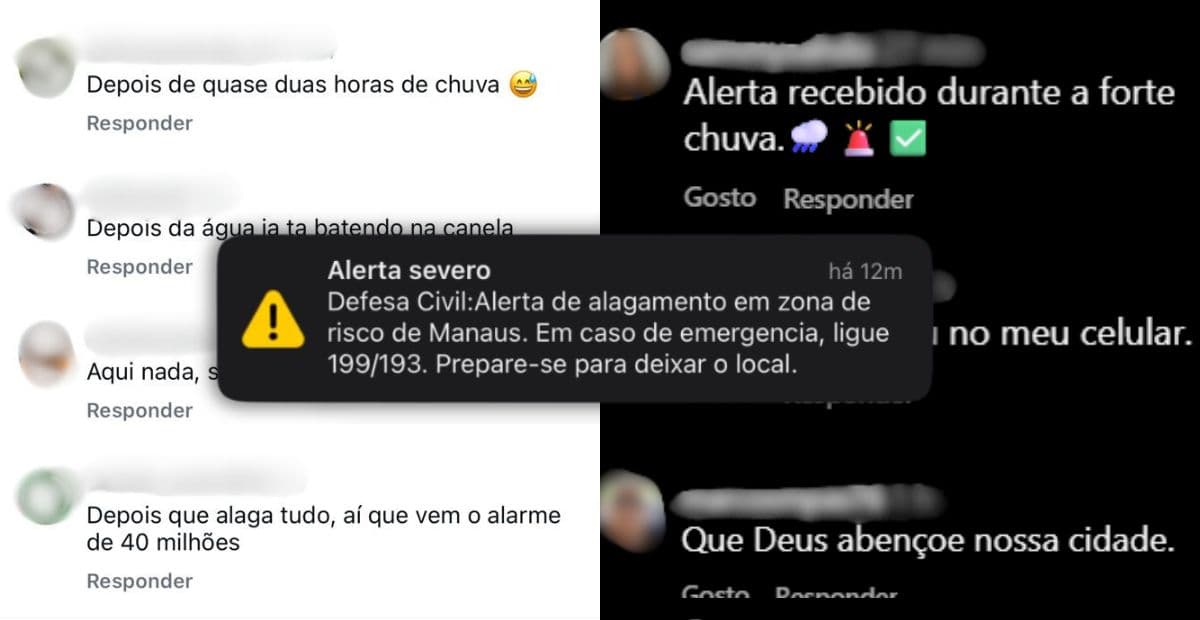 Alerta de alagamento da Defesa Civil gera repercussão nas redes sociais em Manaus
