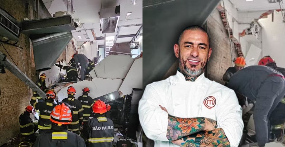 Desabamento em restaurante onde Fogaça é chef deixa uma mulher morta em São Paulo
