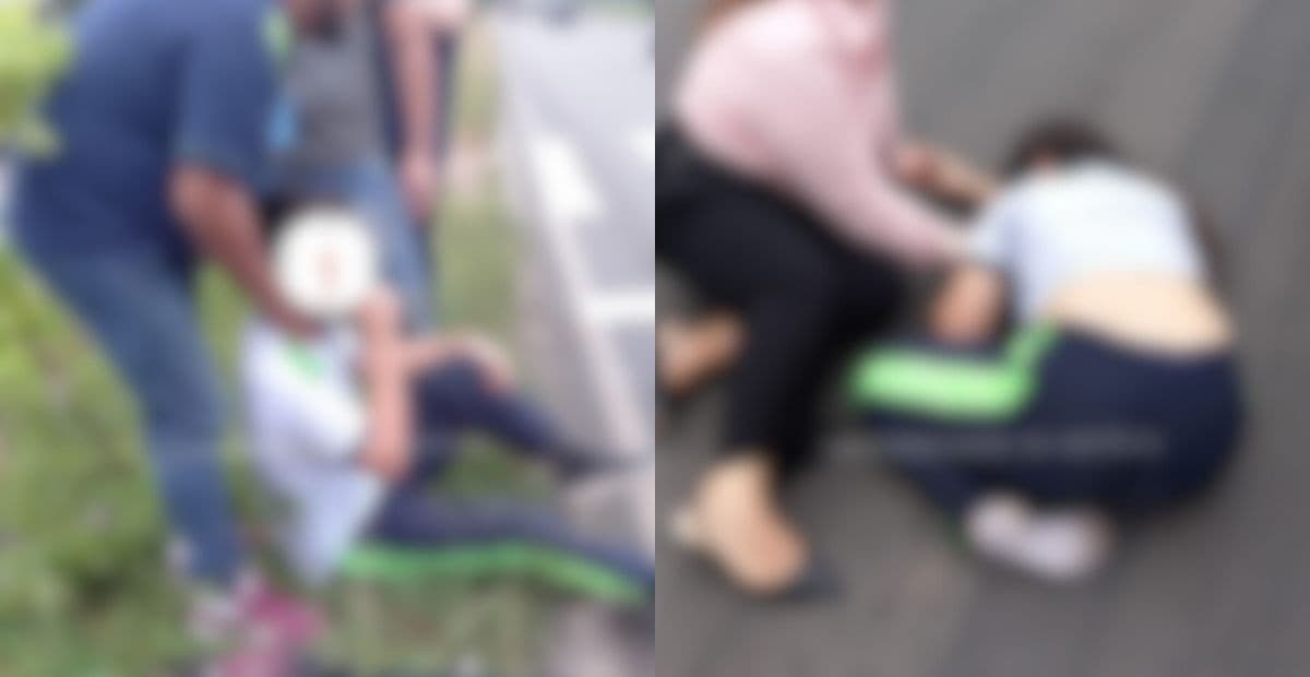 Estudantes são atropelados por carro no Distrito Industrial