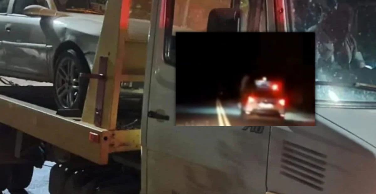 VÍDEO: Menino de 10 anos dirige carro em perseguição policial e pai é autuado