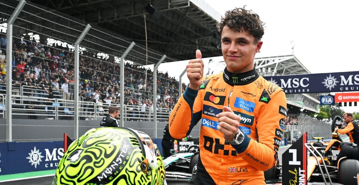Norris vence o GP de São Paulo, Antonelli segura pressão e Verstappen fecha o pódio