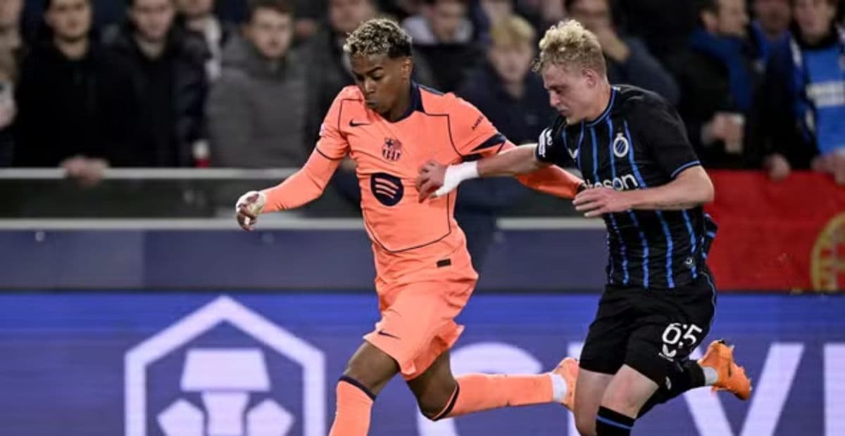 Em jogo de seis gols, Barcelona empata com o Brugge na Liga dos Campeões