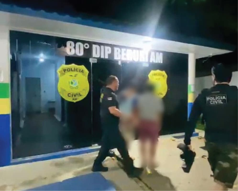 Dupla é presa por estupro coletivo de criança indígena de 3 anos em Beruri