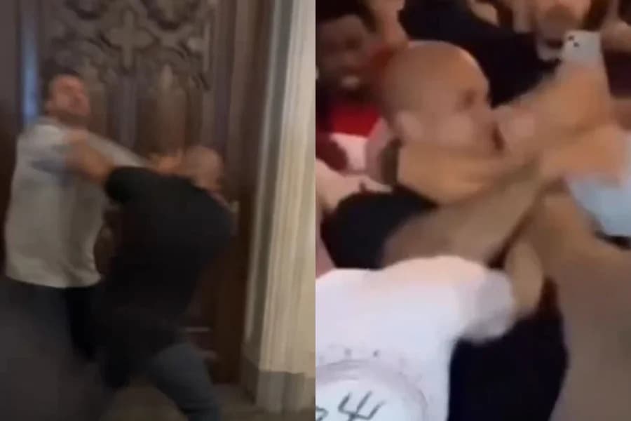 VÍDEO: Políticos de direita brigam com manifestantes de esquerda em ato do 8/1