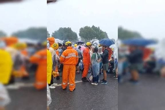 Mais de 30 pessoas são atendidas após raio atingir grupo em caminhada no DF