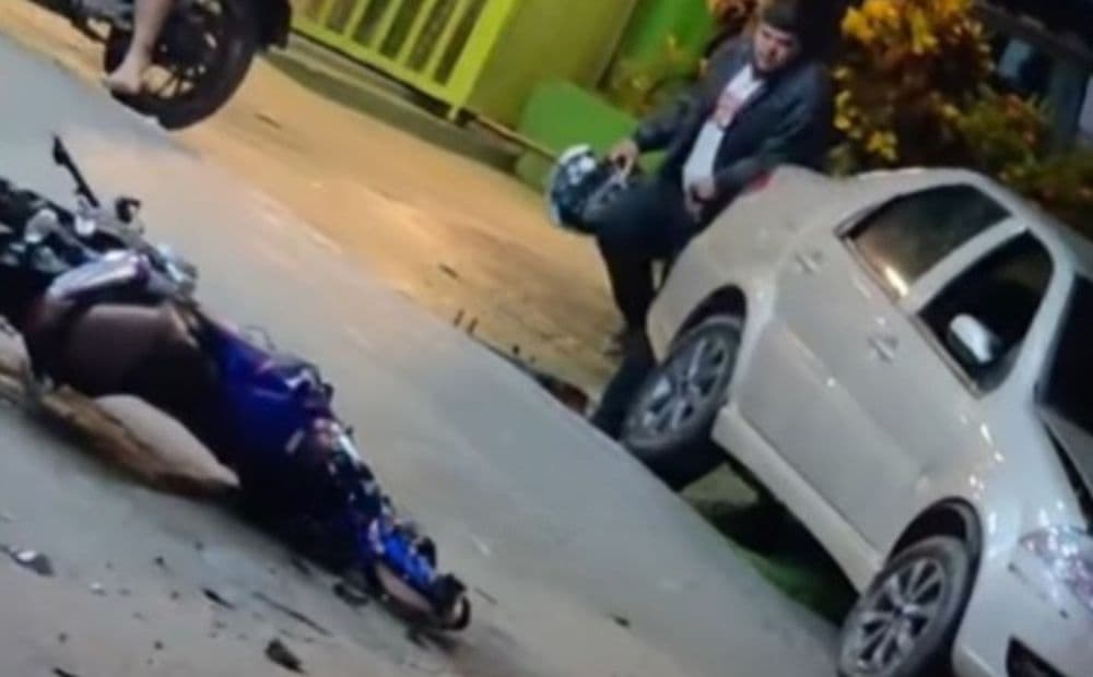 Motorista embriagado é preso por acidente com moto de aplicativo em Manaus