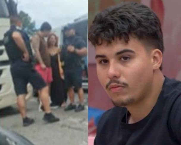 Veja momento em que ex-BBB Pedro é levado para clínica psiquiátrica por ambulância do SUS