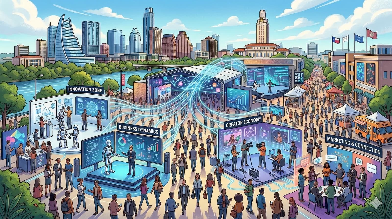 SXSW 2026 mostra como tecnologia, marketing e negócios estão sendo redefinidos