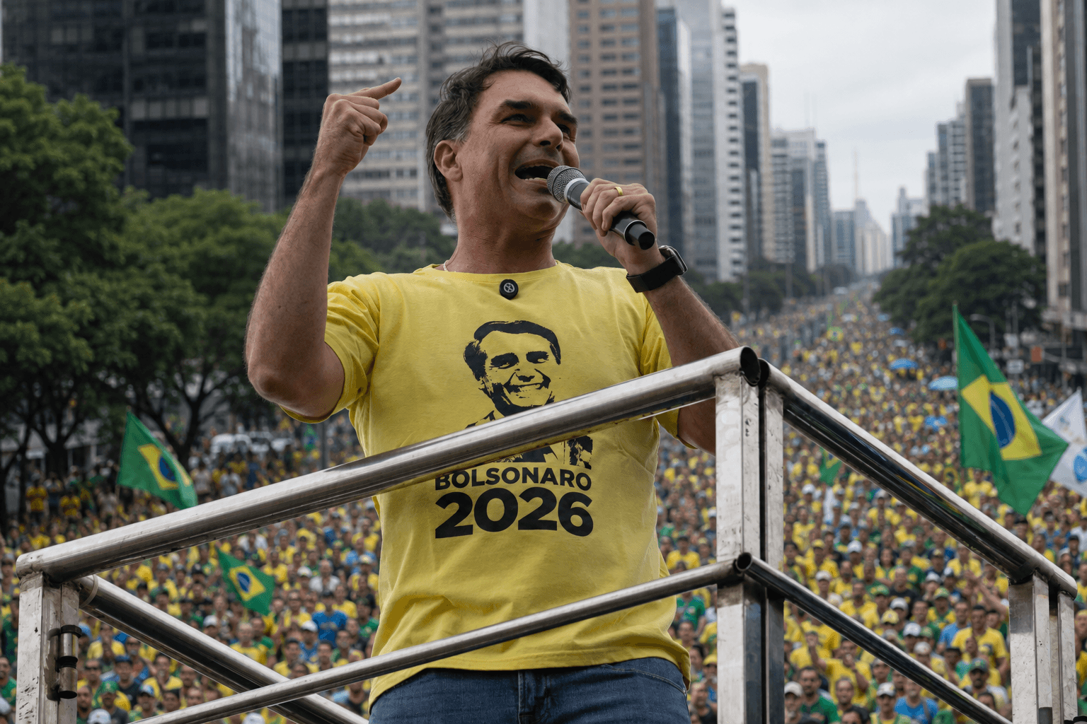 Flávio Bolsonaro convoca aliados para mobilização nas redes