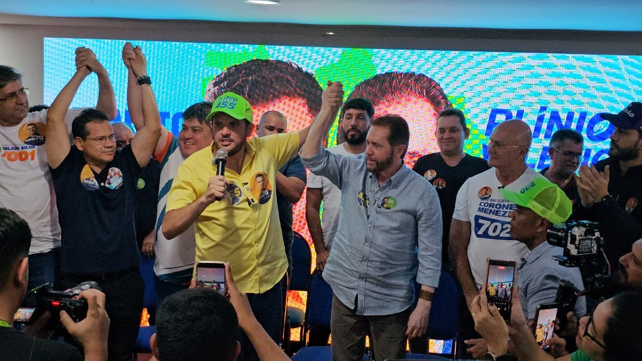 Plínio recebe apoio de Renato Junior e diz que busca reeleição por não ter sucessor