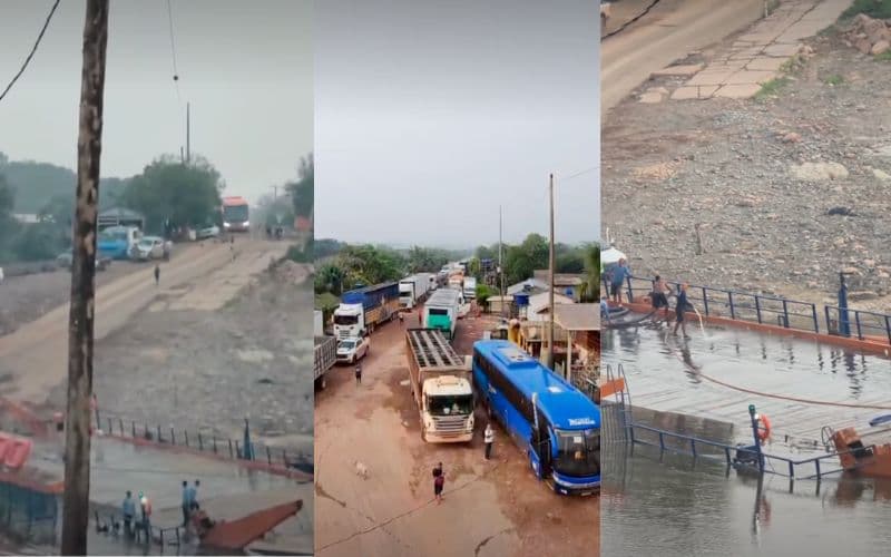 Travessia na BR-319 é normalizada após balsa afundar parcialmente no rio Igapó-Açu