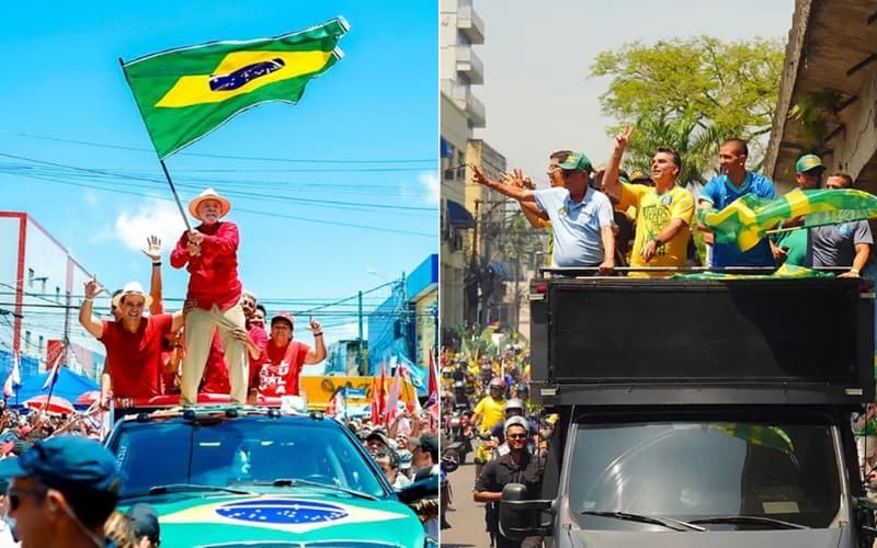 Últimos atos: Flávio e Lula percorrem capitais na véspera do 2º turno