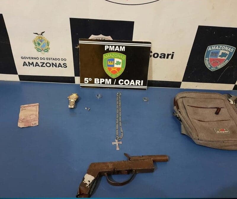 PM apreende drogas e armas de fogo na capital e no interior do Amazonas
