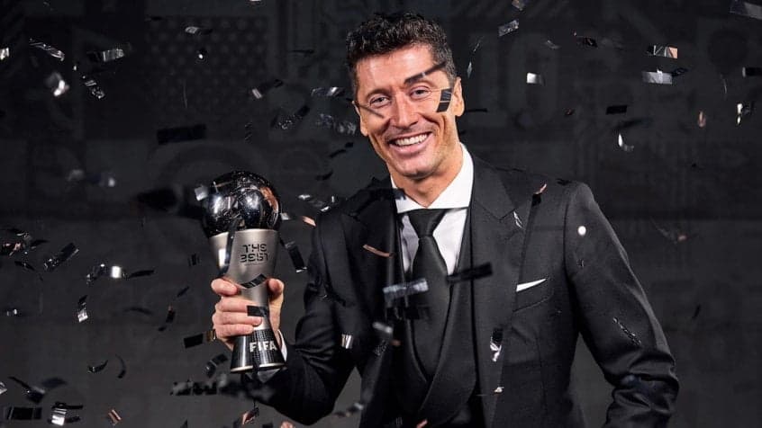 Mais um na conta! Lewandowski é eleito o melhor jogador do mundo
