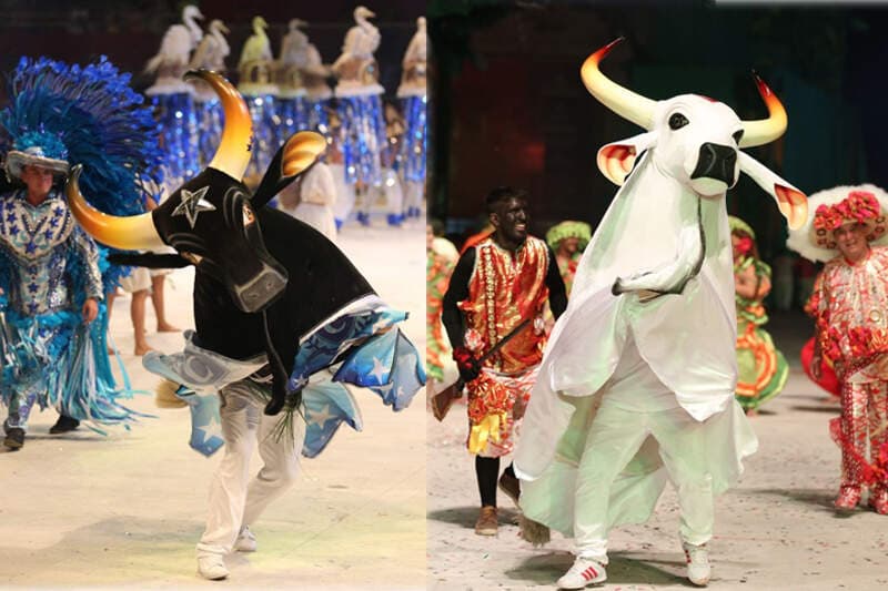 Após visita de coronel Menezes a Parintins, Garantido e Caprichoso proíbem uso político dos bumbás