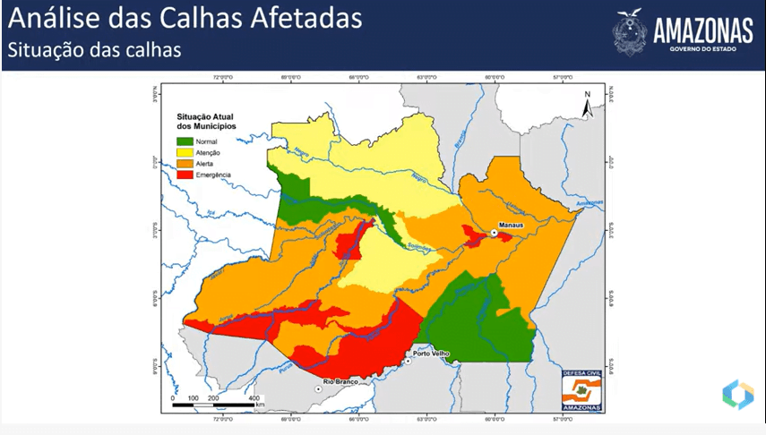 Sobe para 11 municípios em situação de emergência por causa da cheia no AM