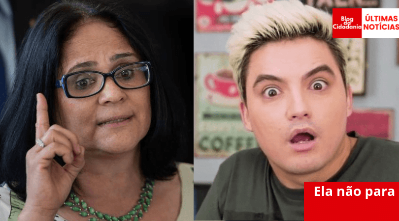 Damares mente, diz Felipe Neto sobre post da ex-ministra e pastora evangélica