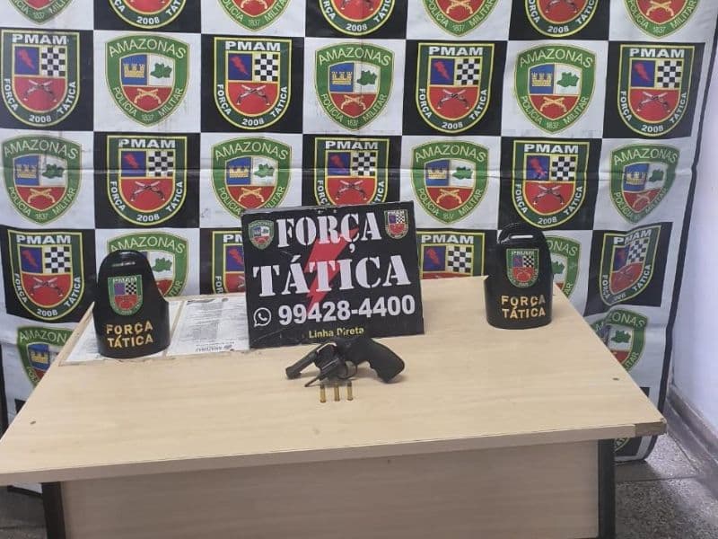 Operação da Força Tática apreende arma no bairro Lago Azul