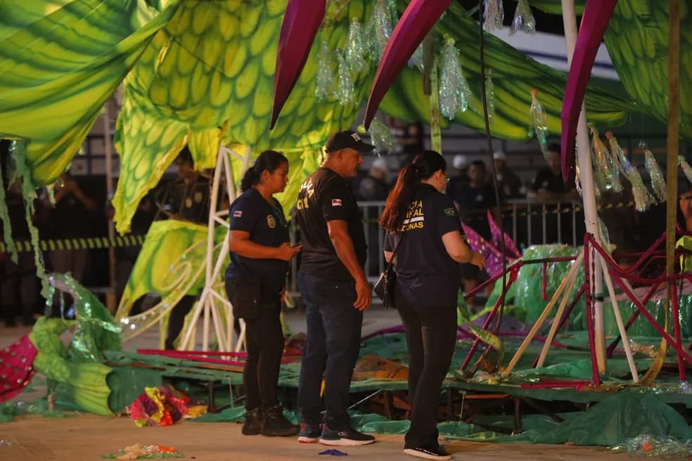 Perícia constata deformidade em guindaste que despencou