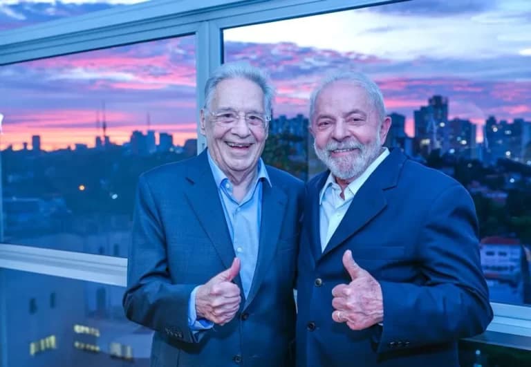 Lula visita FHC e fala em ‘encontro democrático’
