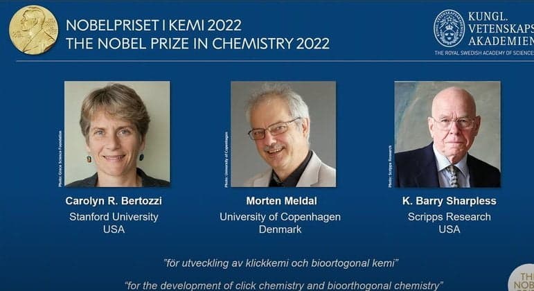 Trio vence Nobel de Química com projeto de construção molecular