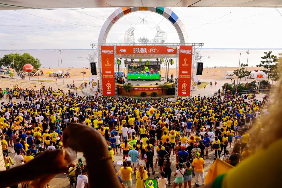 ‘Brahma Fest’ encerra transmissão dos jogos do Brasil