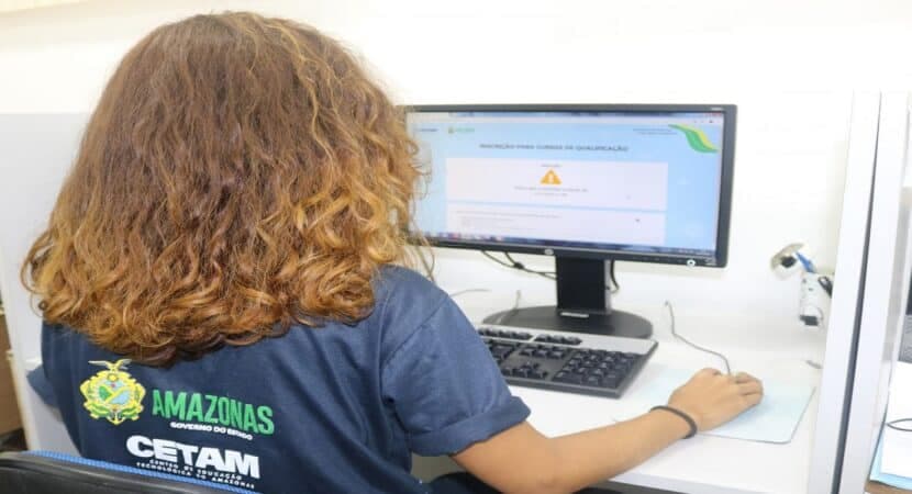 Inscrições para 7,5 mil vagas de cursos do Cetam estão abertas até quarta