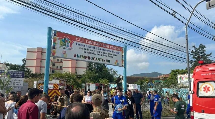 Justiça decreta prisão preventiva de homem que atacou creche em SC