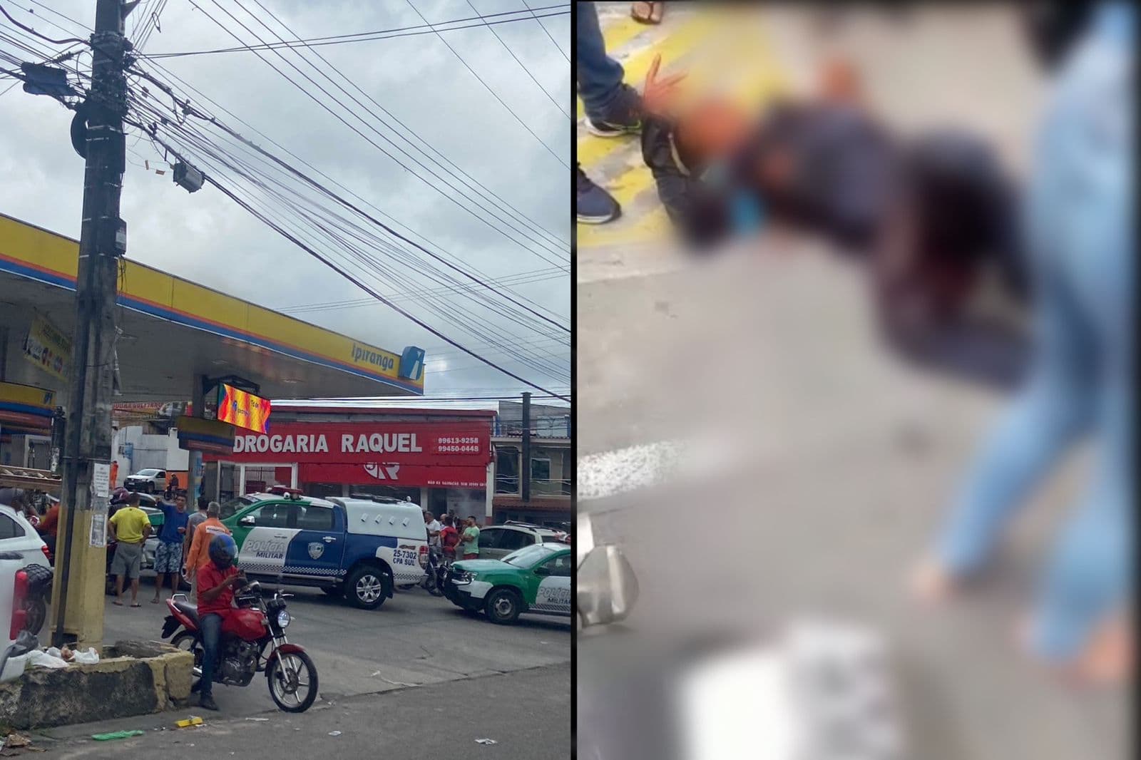 VÍDEO: Frentista é baleado e depois leva coronhadas em posto de Manaus