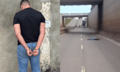 VÍDEO: suspeito pula algemado de viaduto para fugir da polícia