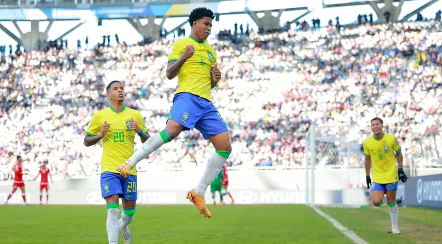 Mundial Sub-20: Brasil goleia Tunísia e enfrenta Israel nas quartas de final
