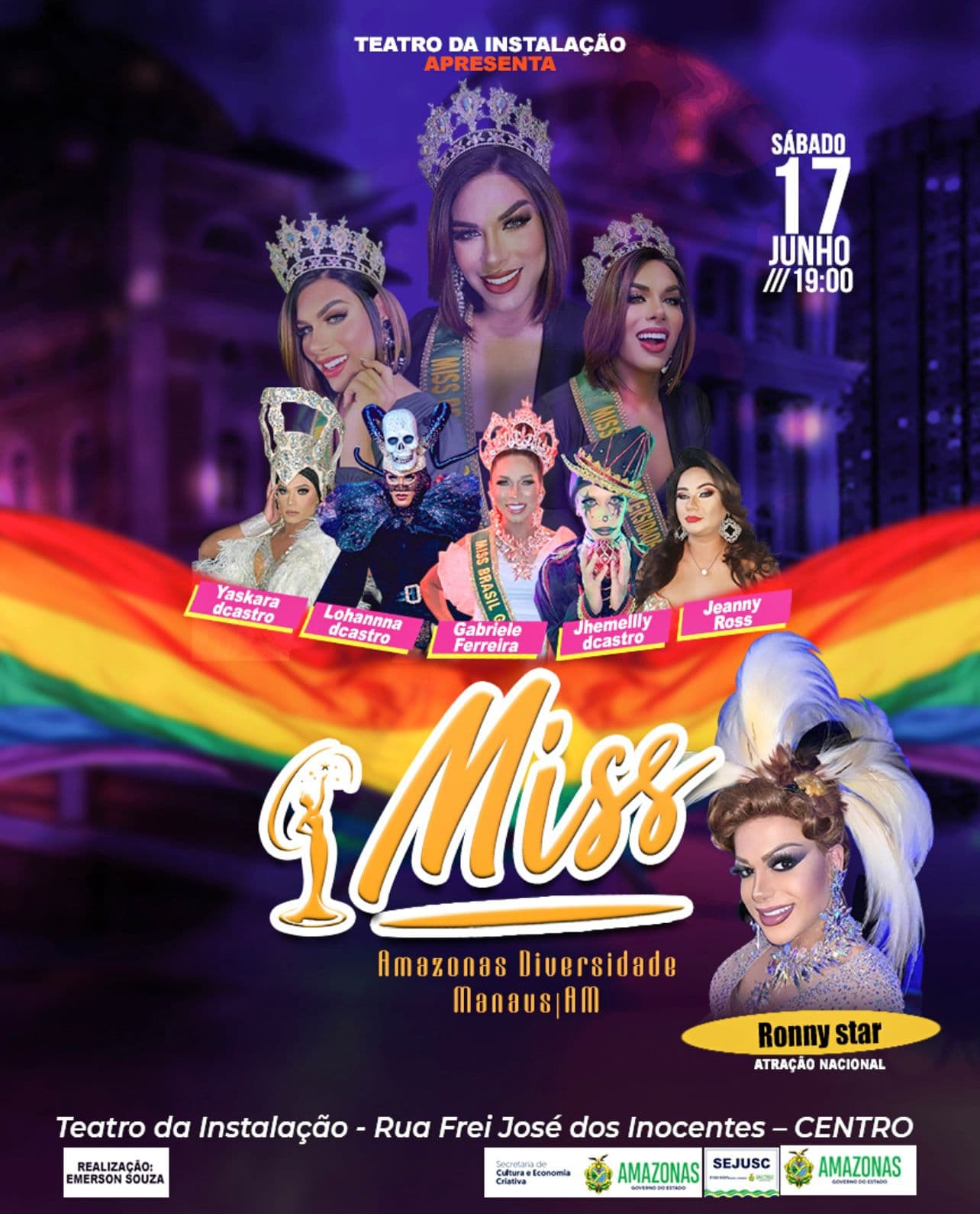 1° edição do Miss Amazonas Diversidade vai reunir transformistas em Manaus