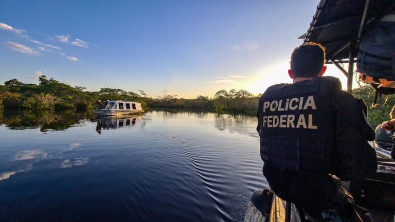 PF procura 40 balsas escondidas por garimpeiros em mata no AM