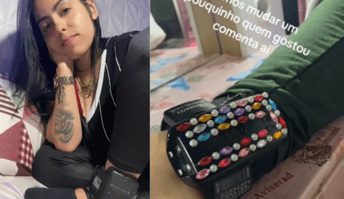 VÍDEO: Tiktoker personaliza tornozeleira eletrônica: “Lili vai cantar”