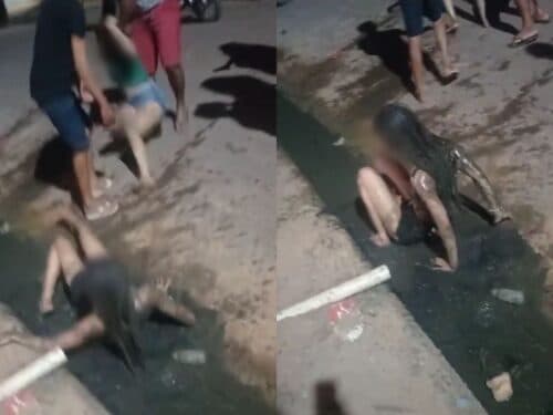 VÍDEO: Após chamar mulher de galinha, “novinhas” entram em luta corporal no AM