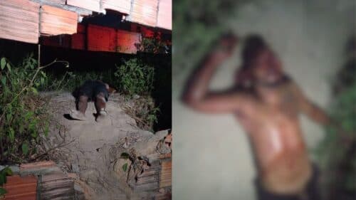 Jurado de morte, homem leva terçadadas até a morte em terreno baldio de Manaus